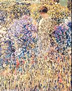 Frieseke, Frederick Carl Lady in a Garden Germany oil painting artist
